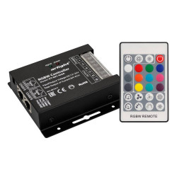 Контроллер VT-S07-4x6A 12-24V, ПДУ 24 кн, RF Arlight, IP20 Металл