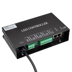 Контроллер HX-SPI-DMX-SL-4P 4096 pix, 220V, TCP/IP, add, ArtNet Arlight, IP20 Металл, 2 года