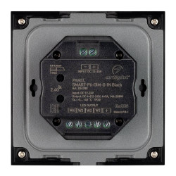 Панель SMART-P6-DIM-G-IN Black 12-24V, 4x3A, Sens, 2.4G Arlight, IP20 Пластик,