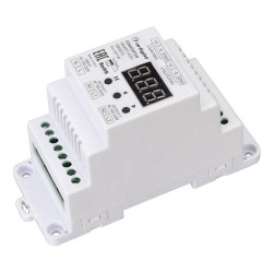 Конвертер SMART-K29-DMX512 230V, 2x1.2A, TRIAC, DIN Arlight, Пластик