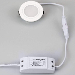 Светодиодный светильник LTM-R60WH-Frost 3W Warm White 110° Arlight, IP40 Металл