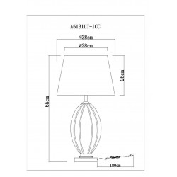 Декоративная настольная лампа Arte Lamp BEVERLY A5131LT-1CC