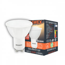 Точечная светодиодная LED лампа 7Вт мягкий свет PAR16 GU10 Brawex 4107J-PAR16k1-7L