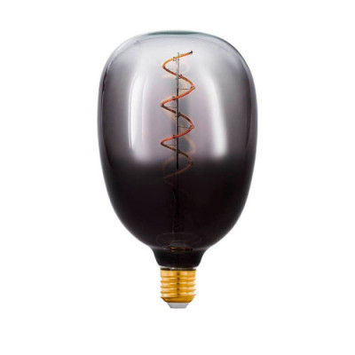 Светодиодная лампа T120, 4W(Е27), 1800K, стекло, черный/серый/прозрачный Eglo 110227