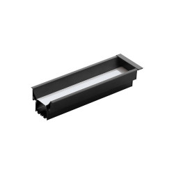 Встраиваемый профиль RECESSED PROFILE 3 для лестниц, L1000, алюминий, черный/пластик, черный Eglo 99004