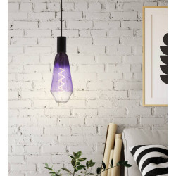 Светодиодная лампа T100, 4W(Е27), 1800K, стекло, черный/фиолетовый/прозрачный Eglo 110237