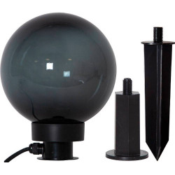 Ландшафтный светильник MONTEROLLO SMOKE, E27, 1X40W, IP44, H240, Ø200, пластик, черный/пластик, черный полупрозрачный Eglo 900201