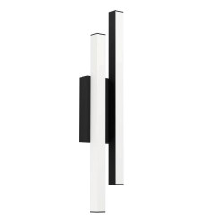 Уличный настенный светильник SERRICELLA, LED 2X4,5W, 1100lm, IP55, L100, H495, A60, сталь с цинковым покрытием, черный/пластик, белый Eglo 900133
