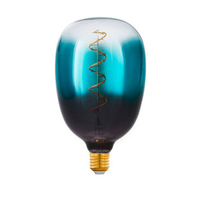 Светодиодная лампа T120, 4W(Е27), 2000K, стекло, черный/синий/прозрачный Eglo 110224