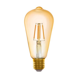 Светодиодная филаментная лампа CONNECT ST64, 5,5W (LED) 2200K, 806lm, янтарь Eglo 11865