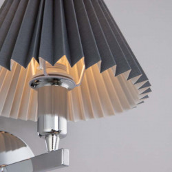 Настенный светильник с декоративным абажуром Eurosvet 60136/1 хром/графит