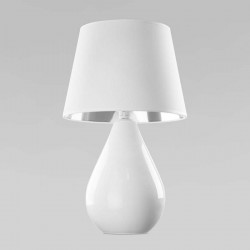 Настольная лампа с абажуром TK Lighting 5453 Lacrima White