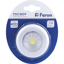 Светодиодный светильник-кнопка Feron FN1204 (1шт в блистере), 2W, белый артикул 23373