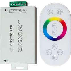 Контроллер для светодиодной ленты с П/У белый, 18А 12-24V, LD56  21558