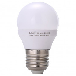 Лампа LED Е27 Шар 220В 9,0Вт 3000К D45х80мм Матовая колба 270º 670Лм L-G459 LBT