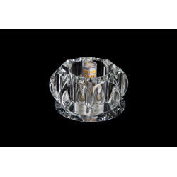Светильник точечный метал-основание под капсулу 1х35Вт G9 серебро D85х35мм IP20 Y070 LBT
