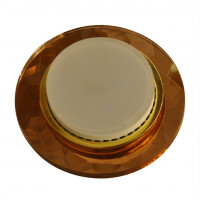 Светильник точечный декор-стекло GX53 коричневый 120х120х10мм IP20 GX5301 LBT
