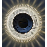 Светильник точечный декор-стекло GX53+LED прозрачный D125х45мм IP20 GX5329L-11 LBT