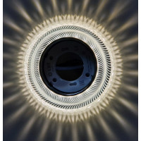 Светильник точечный декор-стекло GX53+LED прозрачный D125х45мм IP20 GX5333L-11 LBT