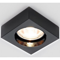 Светильник точечный декор-стекло MR16 1х50Вт GU5.3 черный 90х90х20мм IP20 S4020 LBT