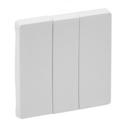 Лицевая панель для выключателя трехклавишного Белый Valena LIFE Legrand 755030