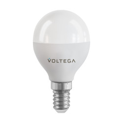 Светодиодная диммируемая лампа Wi-Fi Voltega E14 5W 2700K VG 2428 шар матовый