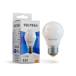 Комплект светодиодных ламп Voltega E27 7W 2800K 7052 (10 шт)