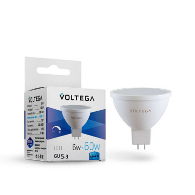 Светодиодная диммируемая лампа Voltega GU5.3 6W 4000K 7171