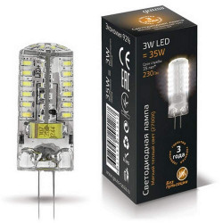 Лампа Gauss LED G4 AC150-265V 3W 2700K 1/20/200, шт