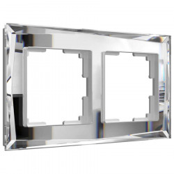 Рамка на 2 поста Diamant зеркальный Werkel W0021220