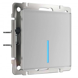 Сенсорный выключатель одноклавишный с функцией Wi-Fi серебряный Werkel W4510606