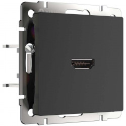 Розетка HDMI черный матовый Werkel WL08-60-11